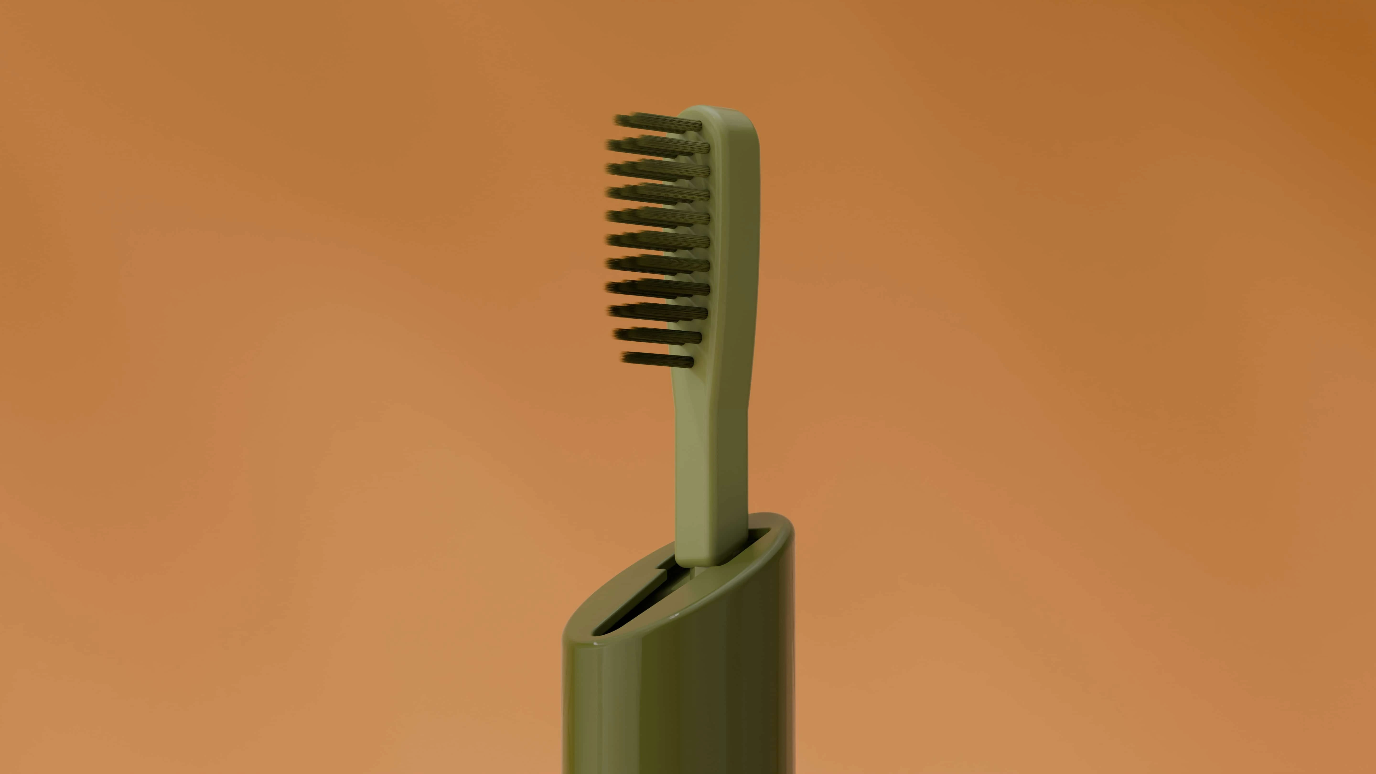 Ergonomic Sliding Bamboo Toothbrush - cover