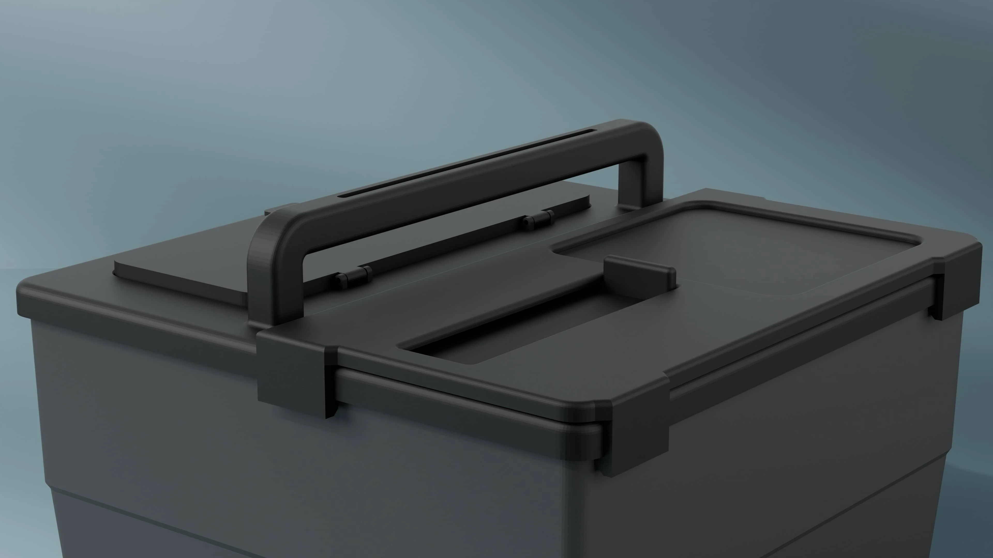 GrillVault FireVault Pod — Modular Lid Design - grillvault firevault pod lid handle perspective render